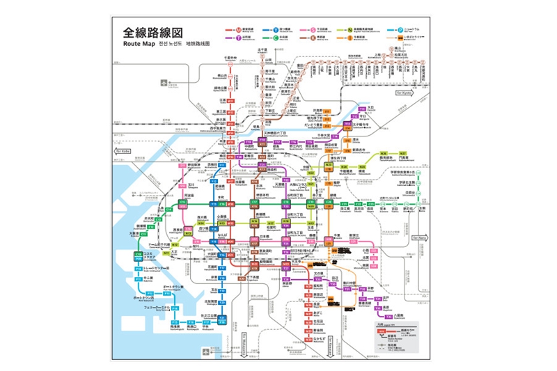 大阪地铁最强攻略如何转乘地铁,日本大阪地铁怎么看线路