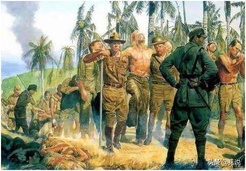 抢战俘戒指,日军举起*刀军**,手指一同砍下!巴丹行军细节