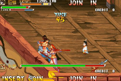 诸葛亮追风逐月怎么样才能打两招,街机游戏三国战纪诸葛亮