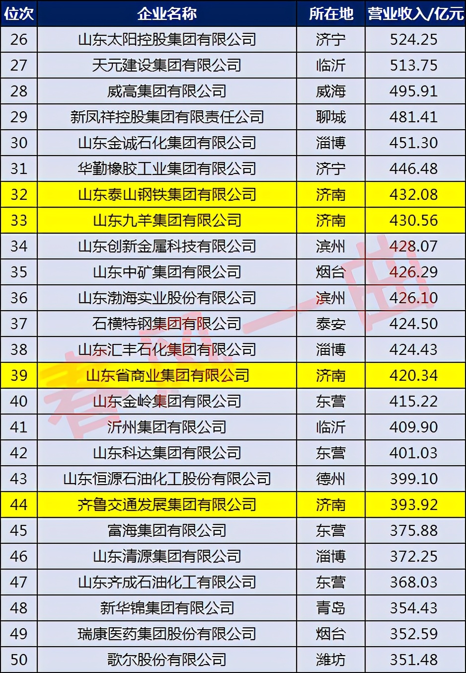 济南漱玉平民大药房有限公司,济南企业50强名单