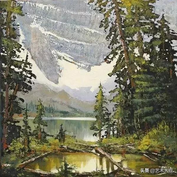 外国女画家油画风景作品清新,琳达油画作品欣赏