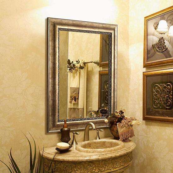 墙面镜边框装饰,软装墙壁挂镜效果图