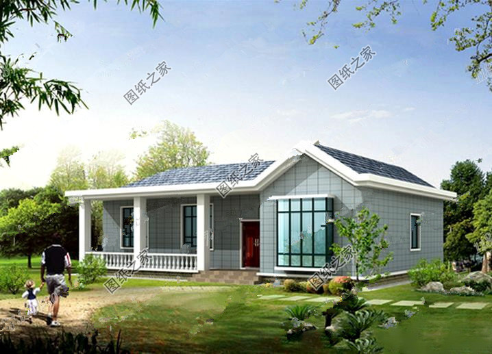 农村一层自建房简易户型推荐,农村一层简易小户型自建房户型图