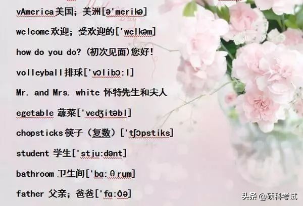 小学六年级单词音标复习,小学1-6年级必考词语