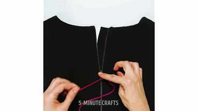 拉链坏了怎样用吸管维修,拉链插销处布烂了用吸管修的方法