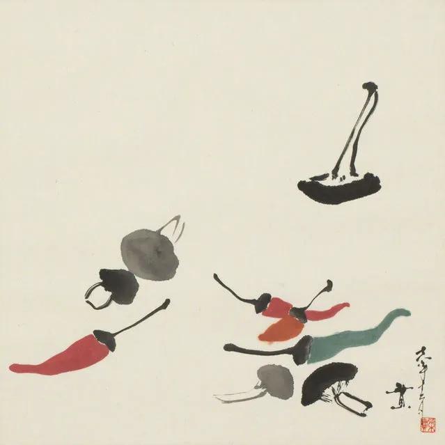 日本艺术家笔下的水墨画禅意十足,一个画水墨画很有意境的人