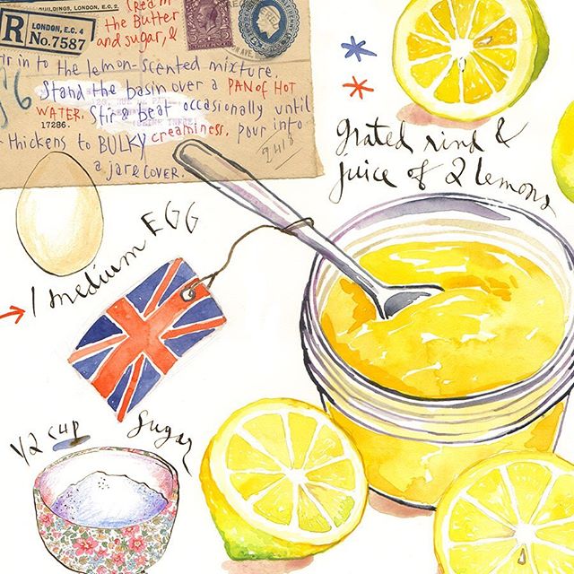 吃货插画师的美食日志，水彩食物插画：精美的手账学习素材