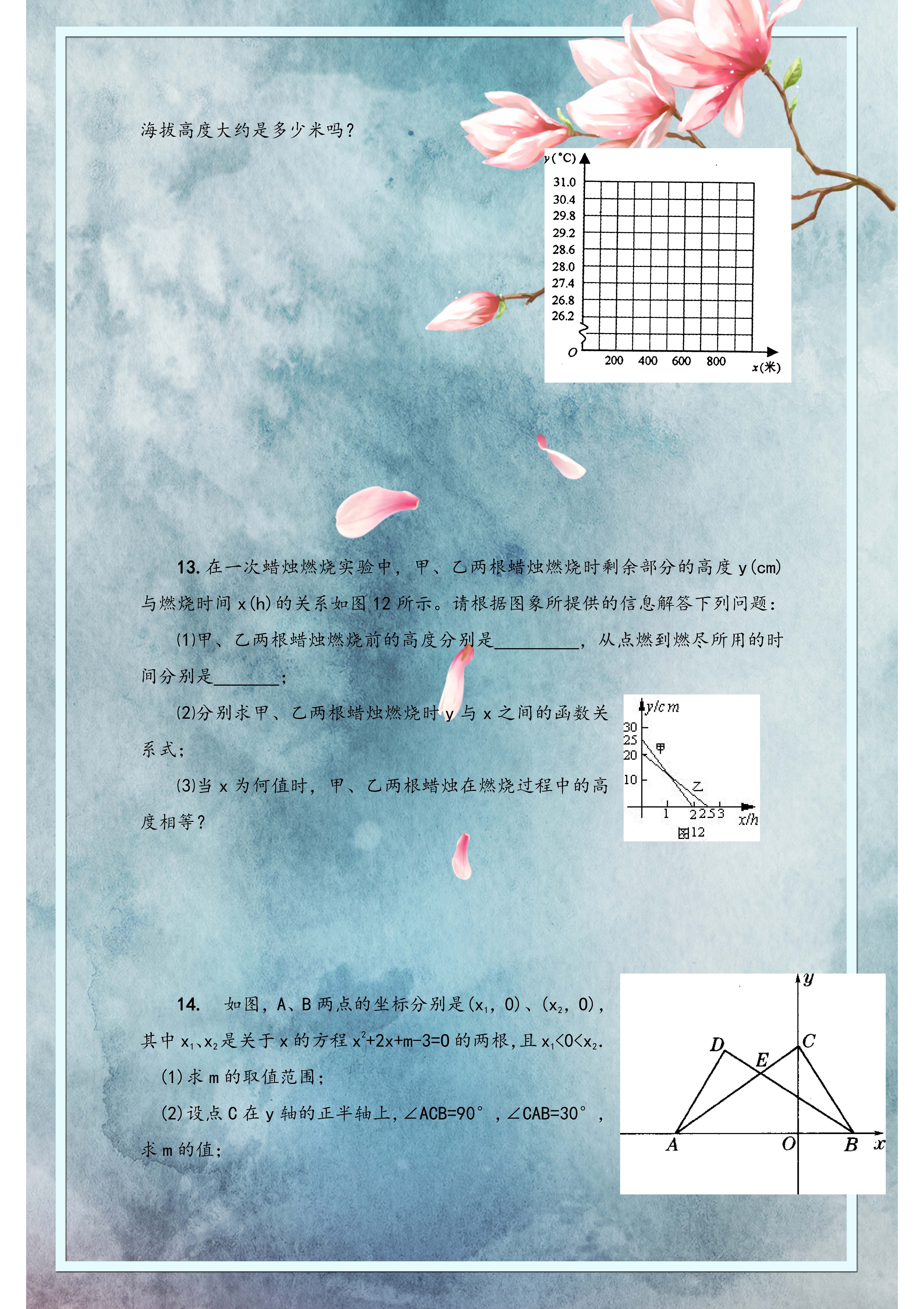 人教版初二数学一次函数教学视频,人教版数学八年级一次函数基础题