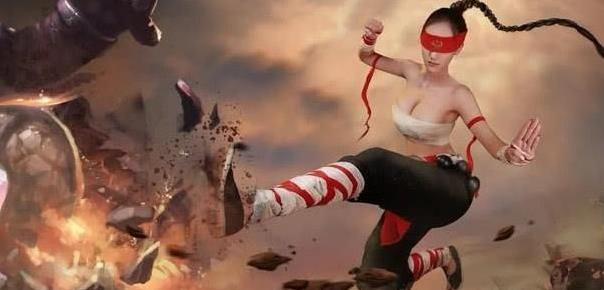 冯提莫不知火舞cos,游戏女主播cos不知火舞