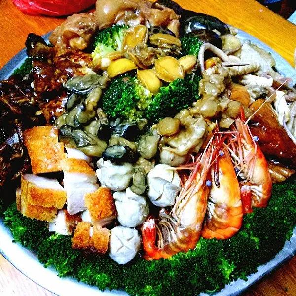 深圳大鹏大盆菜宴席场面图,深圳鹏城大盆菜