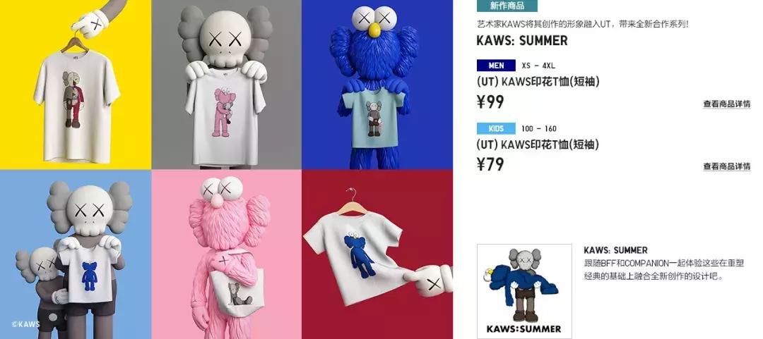 优衣库kaws为什么受欢迎,一件衣服卖了100元赚了25%