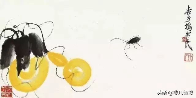 齐白石葫芦作品,齐白石葫芦寓意