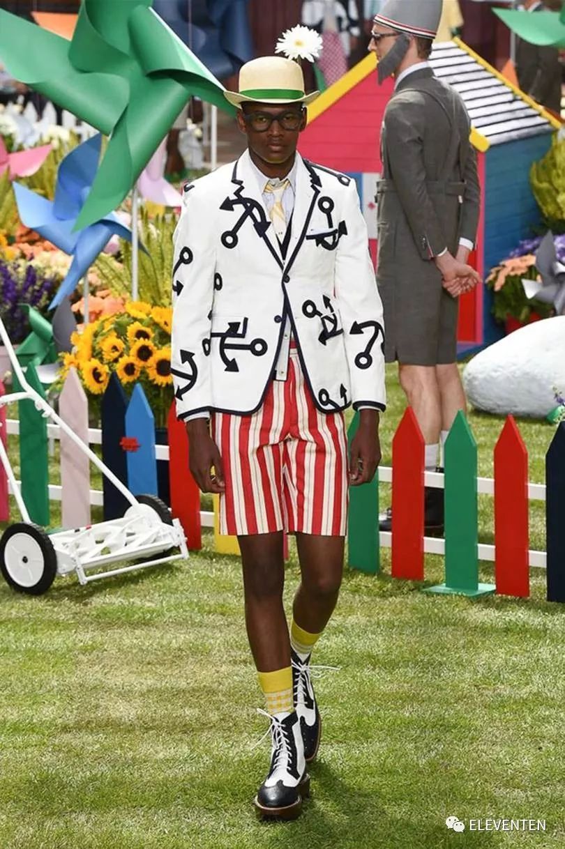 thombrowne2018男装,ThomBrowne2018春夏男装闭场造型