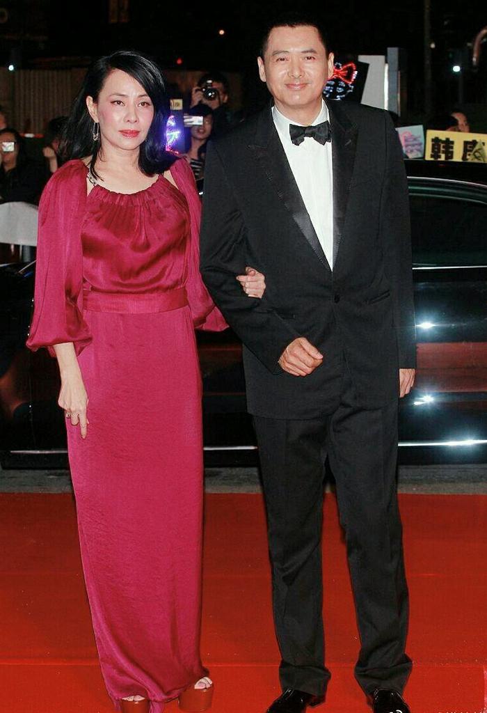 陈荟莲紫色长裙,陈荟莲浓妆走红毯