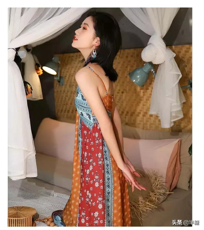 连衣裙海边度假沙滩裙超仙,超美海边度假裙