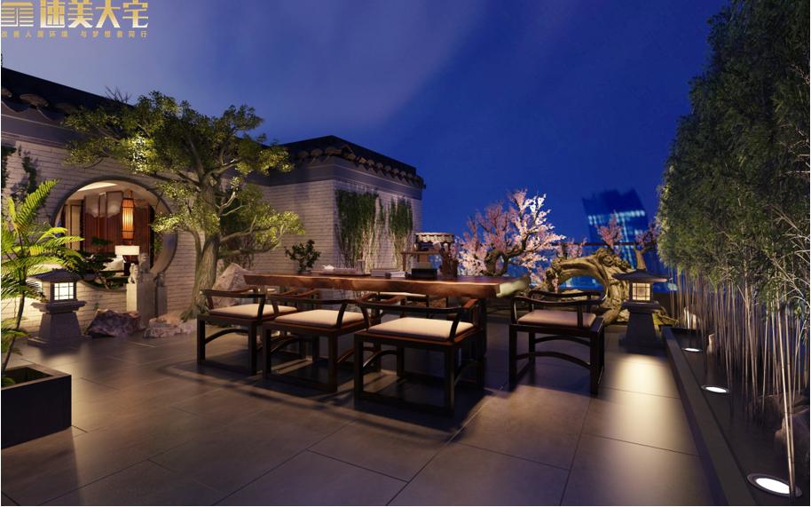 1200平国风中式院子,素雅新中式静谧如诗的闲适生活