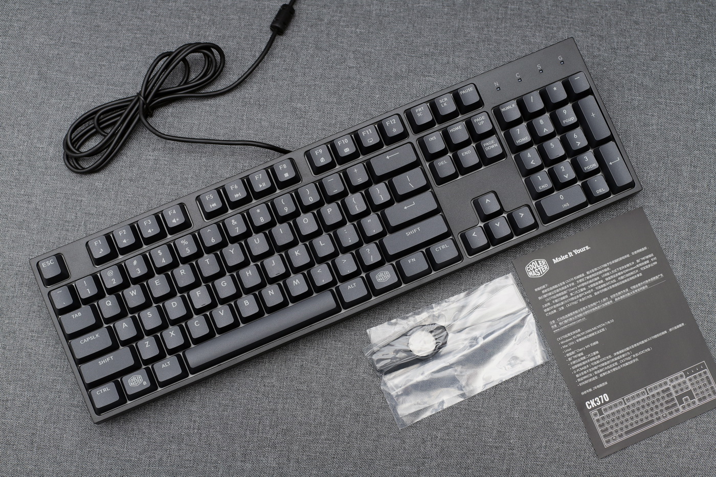 《速评1》樱桃轴入门级①硬派，酷冷CK370红轴