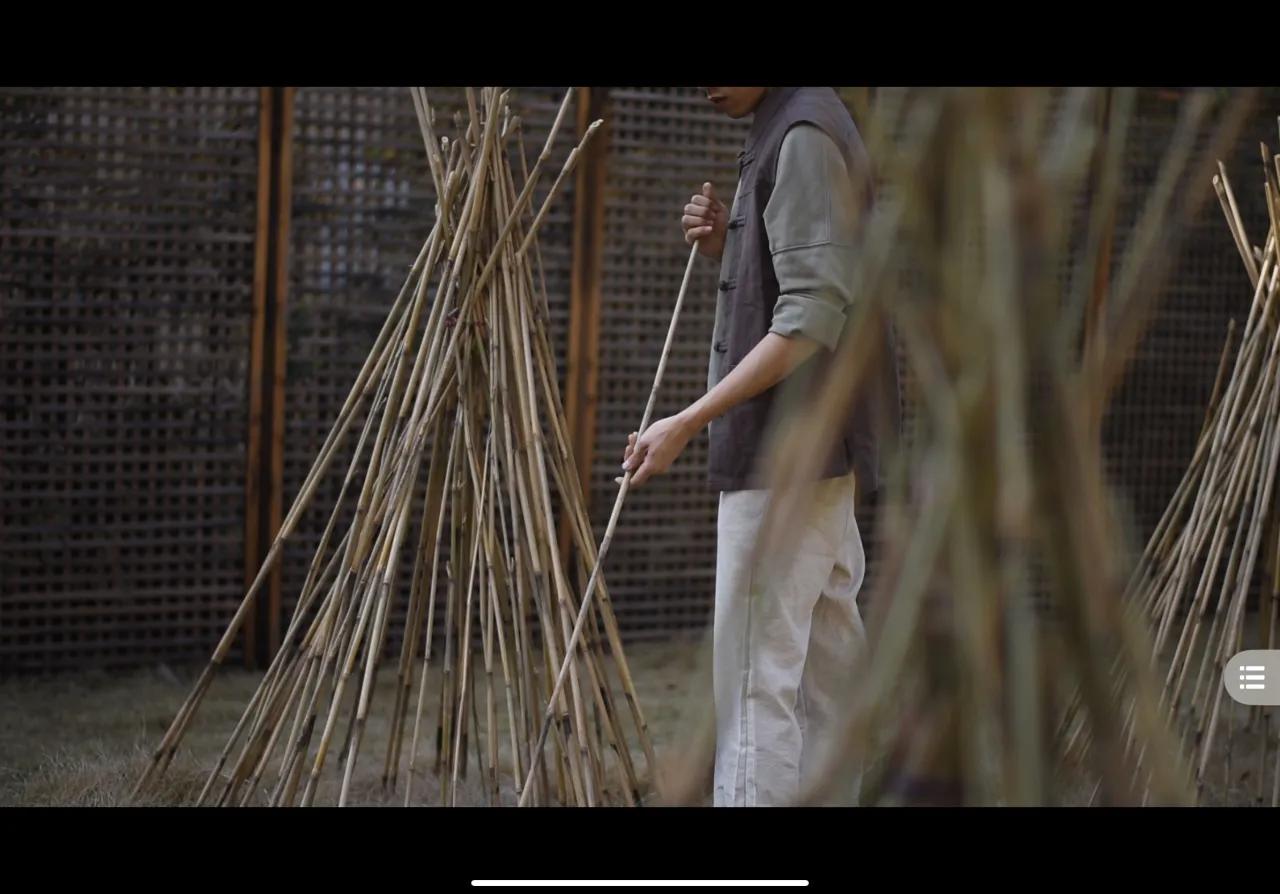 传统竹制鱼竿全过程,鱼竿竹制收线盘制作