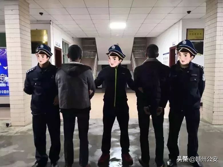 公安机关打击高利放贷团伙,赣州捣毁诈骗窝点现场