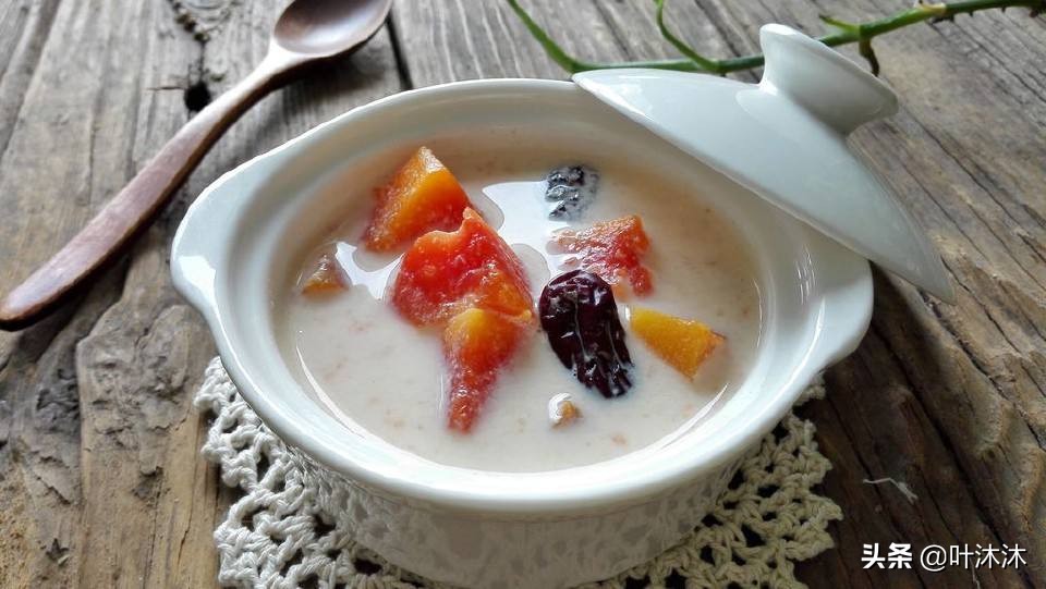 牛奶冰糖炖木瓜的做法窍门,木瓜炖牛奶的正确做法全过程