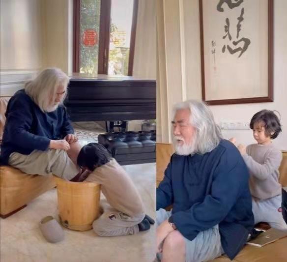 张纪中谈儿子,张纪中哄小孩