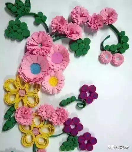 幼儿园用的手工卡纸需要多大的,幼儿园手工卡纸布置图片大全