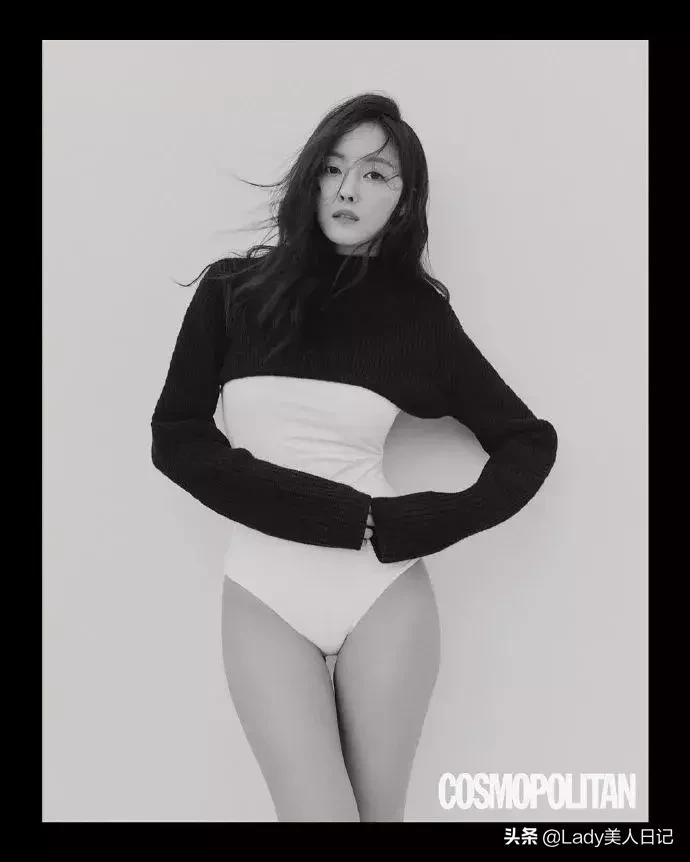 朴孝敏黑色连衣裙最新写真,朴孝敏美颜照片