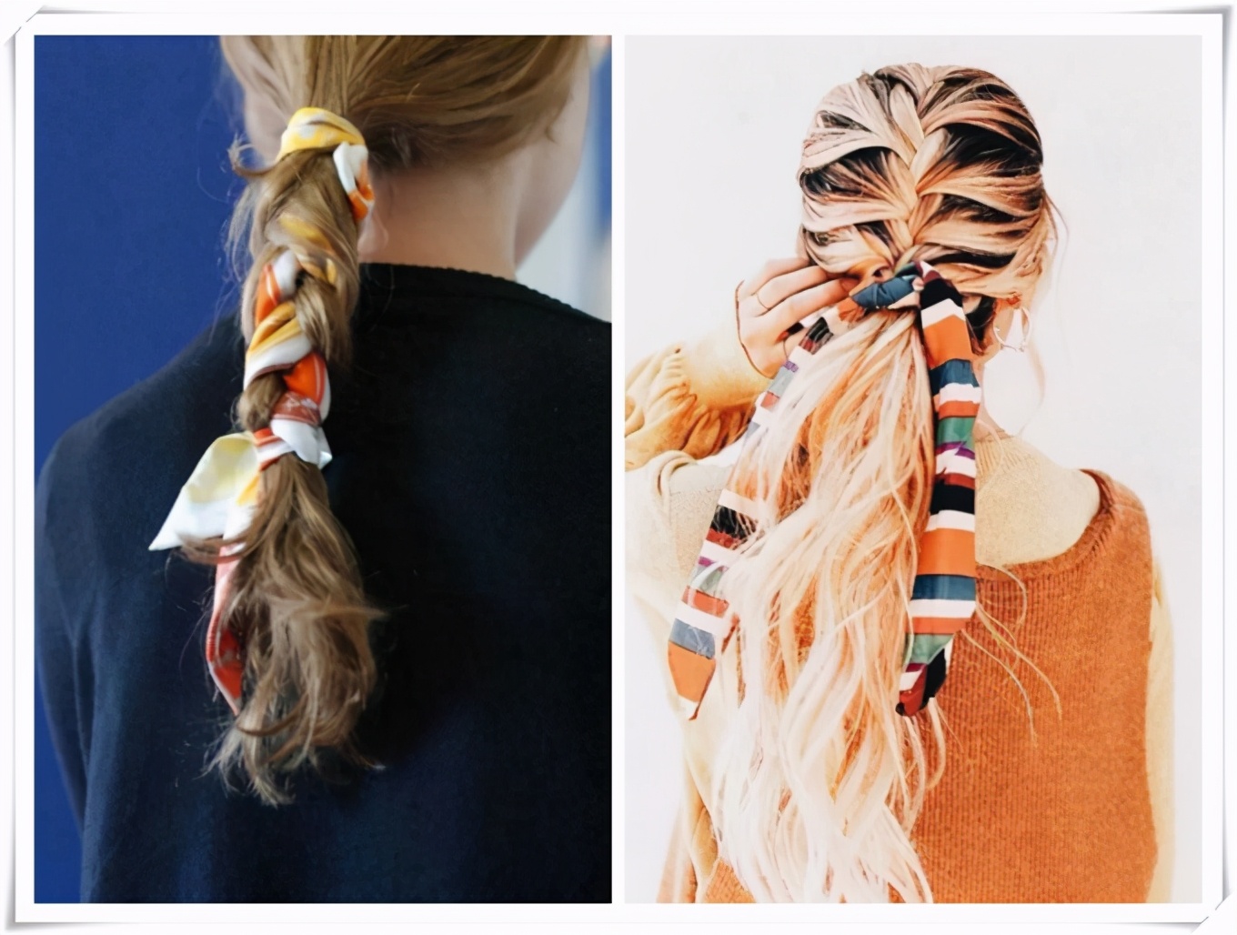 半披发编发教程减龄,可披可扎的中长编发