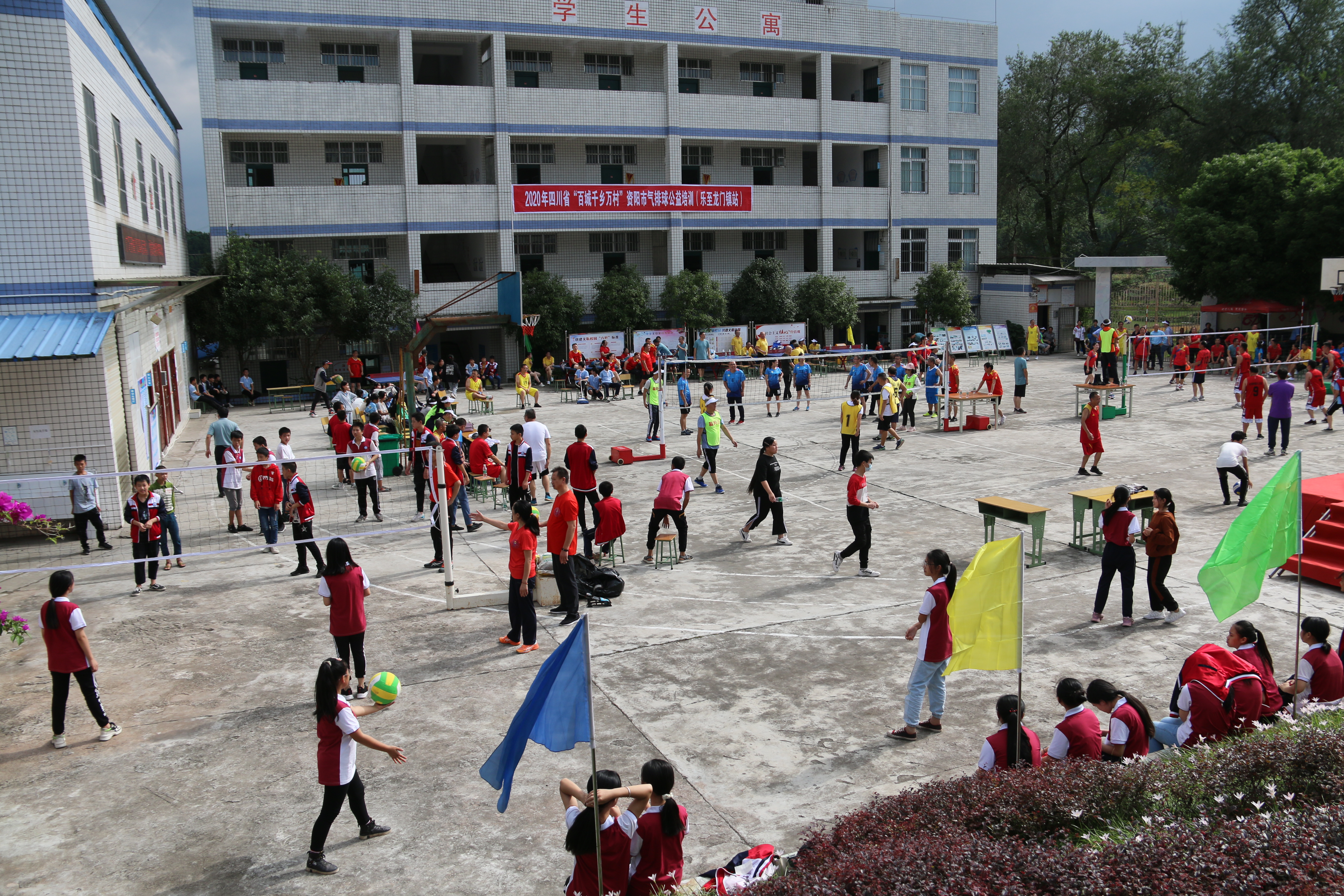 拼出来的冠军值得喝彩,乐至县石佛中学勇夺省级气排球分站赛首金