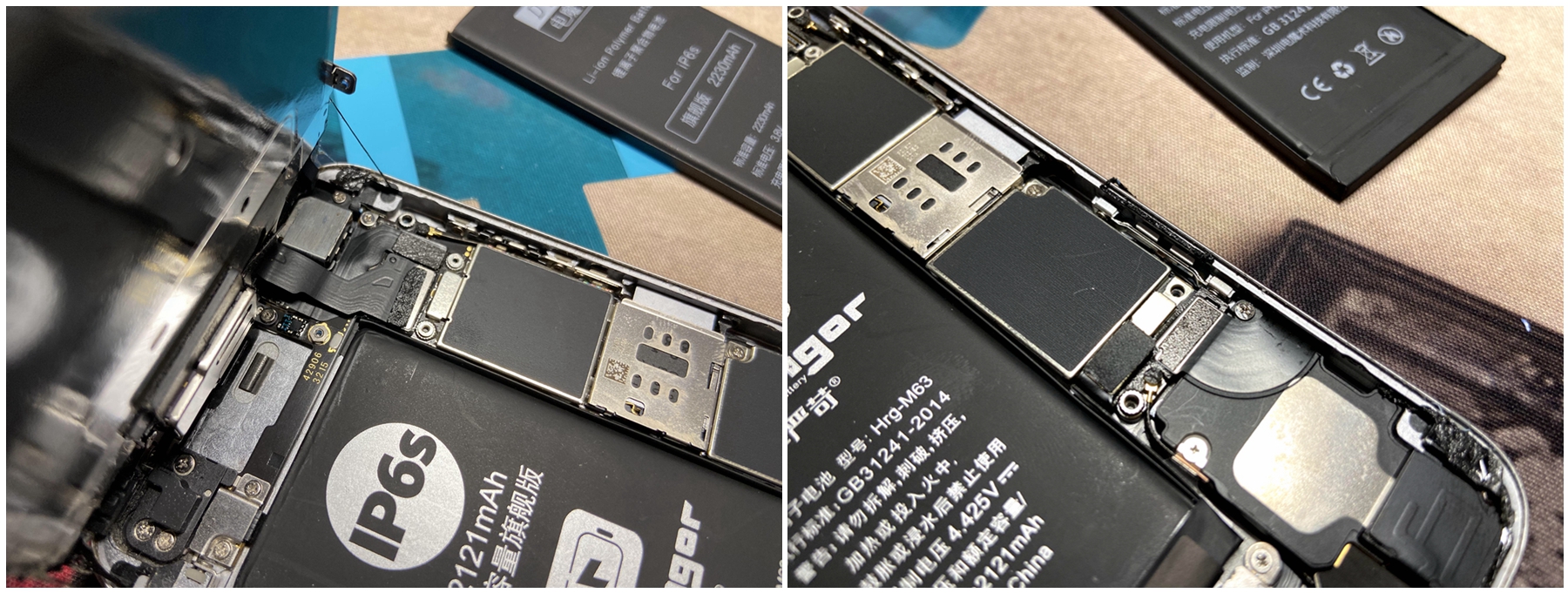今天给2年717次电池循环次数的苹果6s动了个手术,纯干货多细节)