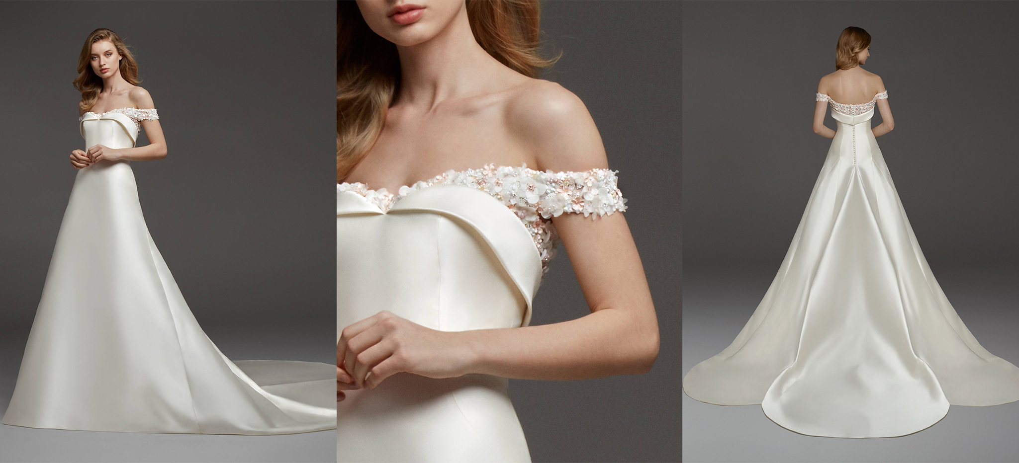 罗马尼亚高定婚纱,法式西班牙风格婚纱