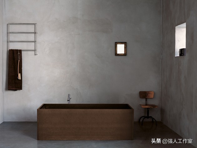 家庭安装木制浴缸效果图,现代浴缸卫生间装修风格