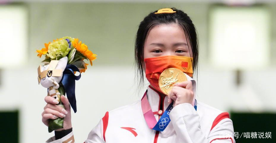 东京奥运冠军杨倩和白敬亭,杨倩撞脸马思纯