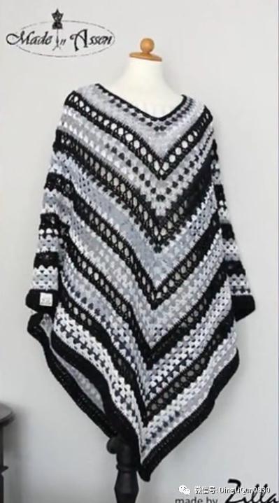 高档蕾丝钩花斗篷披肩防晒衣,针织披肩花样图片大全