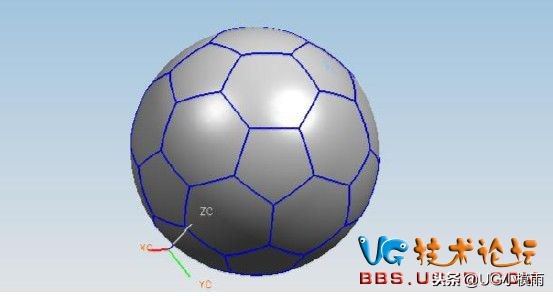 ug足球拔模,ug足球线画法