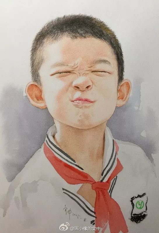 比起打印画,美院毕业的他,笔下这种彩铅水彩画才好看哭了~