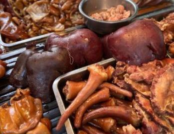 郑州卤肉批发夜市一条街,郑州卤肉摊