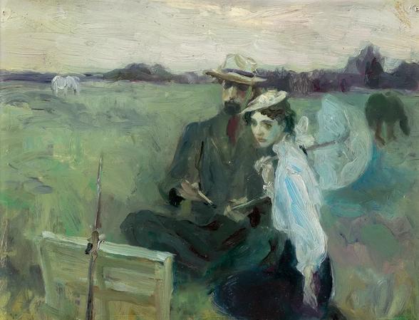 油画家何多苓作品选,1986年当代油画四人展何多苓