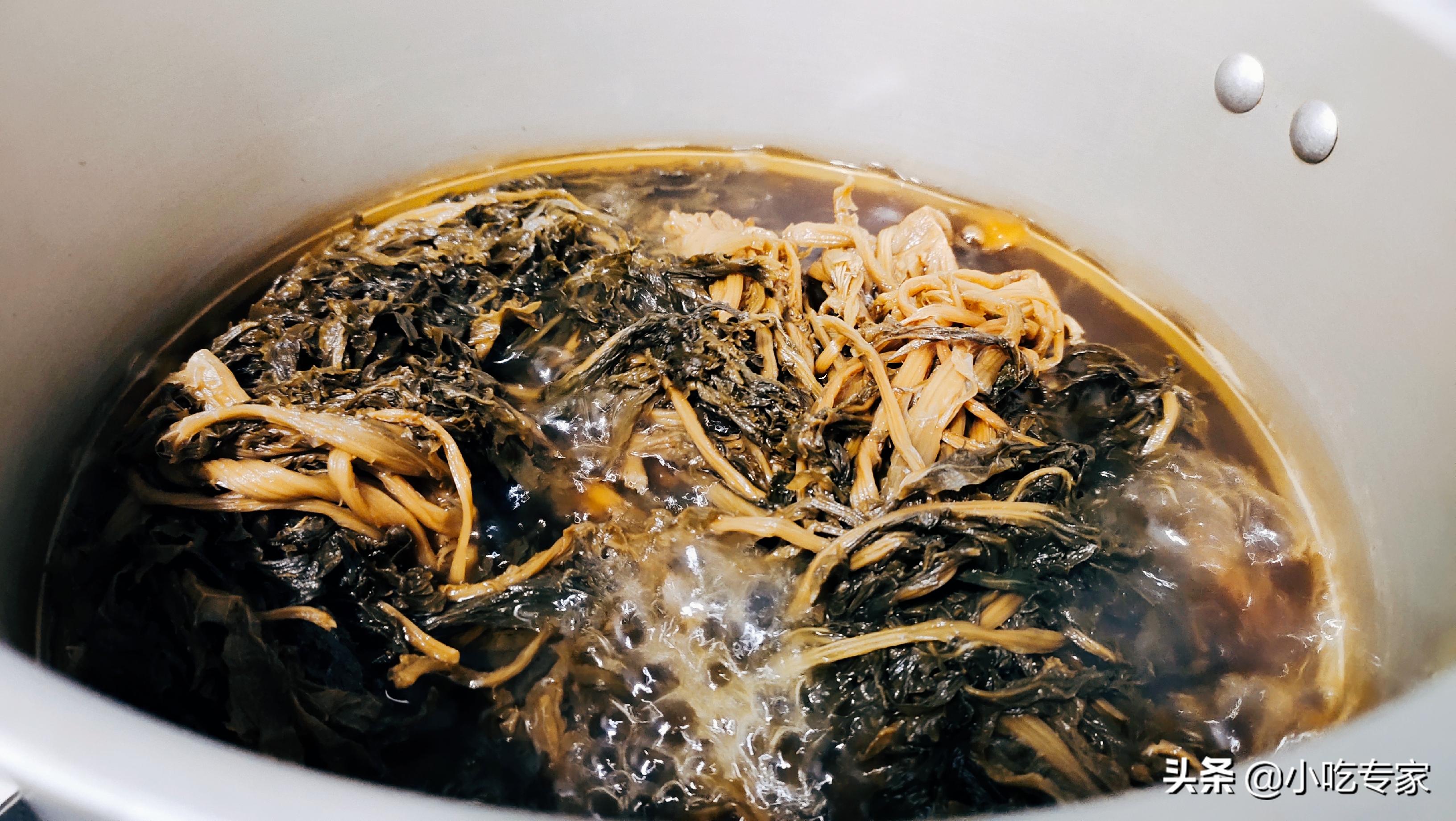 原来腌雪菜这么简单,烀老式咸菜