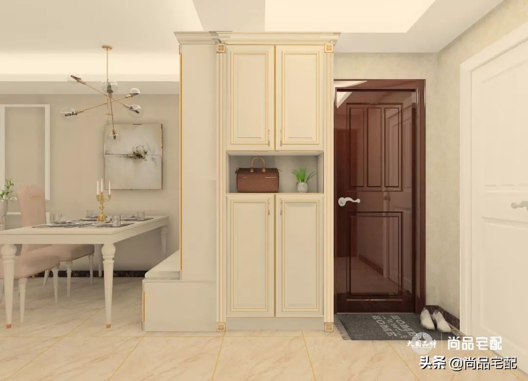 三房两厅新房轻奢风格效果图,小户型轻奢风装修90平米三房