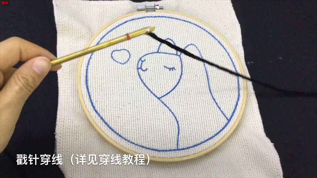 diy刺绣小图案戳戳绣,刺绣文化戳戳绣