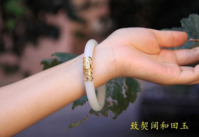 和田玉几何造型手镯,和田玉手镯臻选