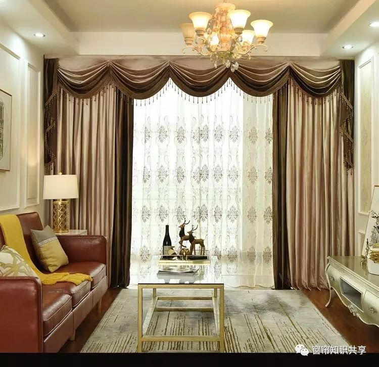 窗帘连体水波帘头制作视频,欧式风格窗帘平板水波帘头