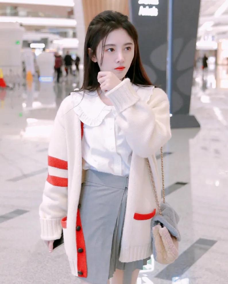 古力娜扎深v蓝色礼服和鞠婧祎,娜扎和鞠婧祎