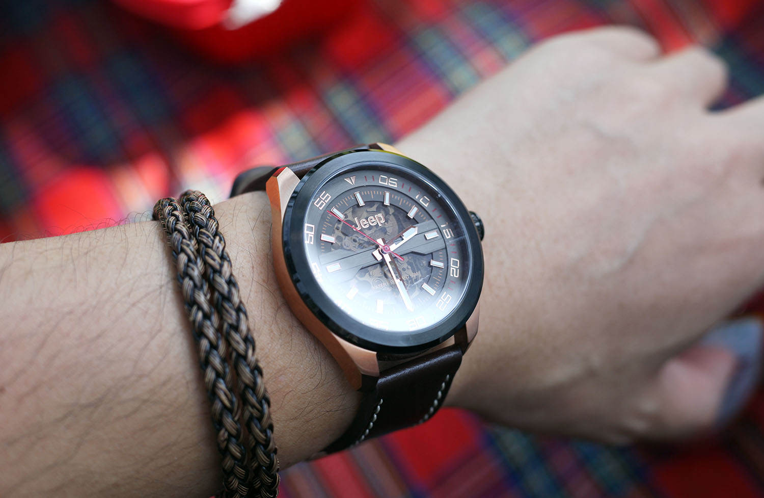 这才是真正的实用手表,jeep大切诺基镂空机械手表