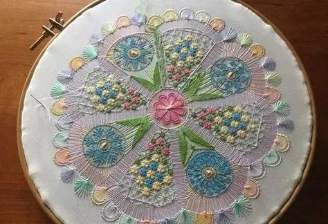 手工毛线编花教程,慢教程手工毛线编花