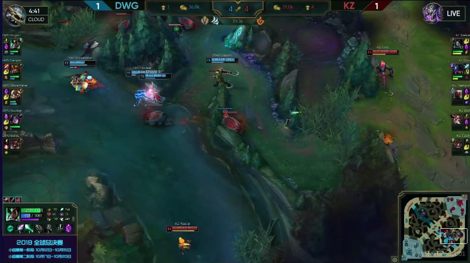 英雄联盟：挖掘机节奏出色，KZ让一追二DWG，拿下焦点之战