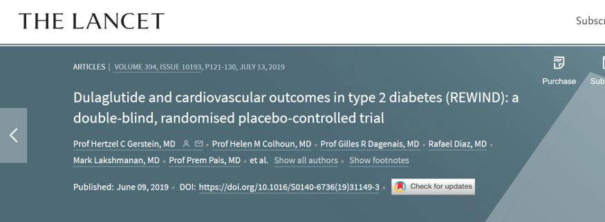 播种在CVOT的荒漠中,GLP-1RA周制剂度拉糖肽结出了什么样的果?