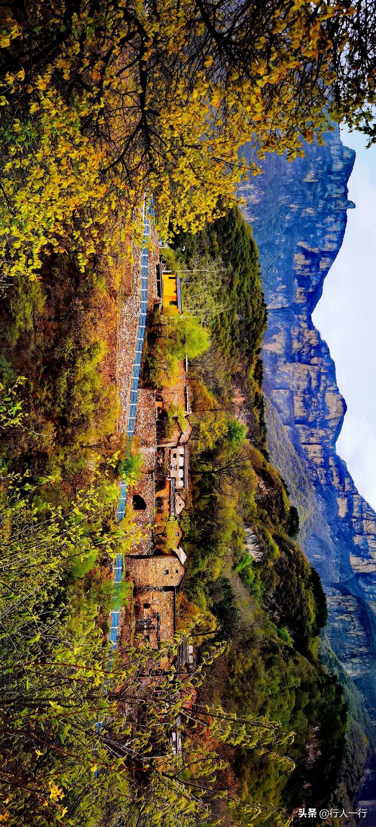 河南太行山悬崖古村,林州太行绝美古村落