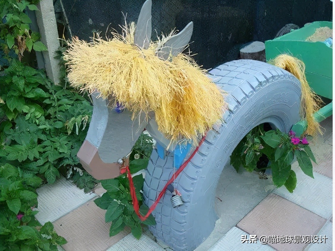 废旧轮胎再利用脑洞大开创意无限,废旧轮胎利用创意作品